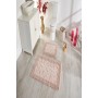 ÇAPA HOME PAMUK 2'Lİ BANYO PASPASI YAPRAK DESEN PUDRA 8696474231909